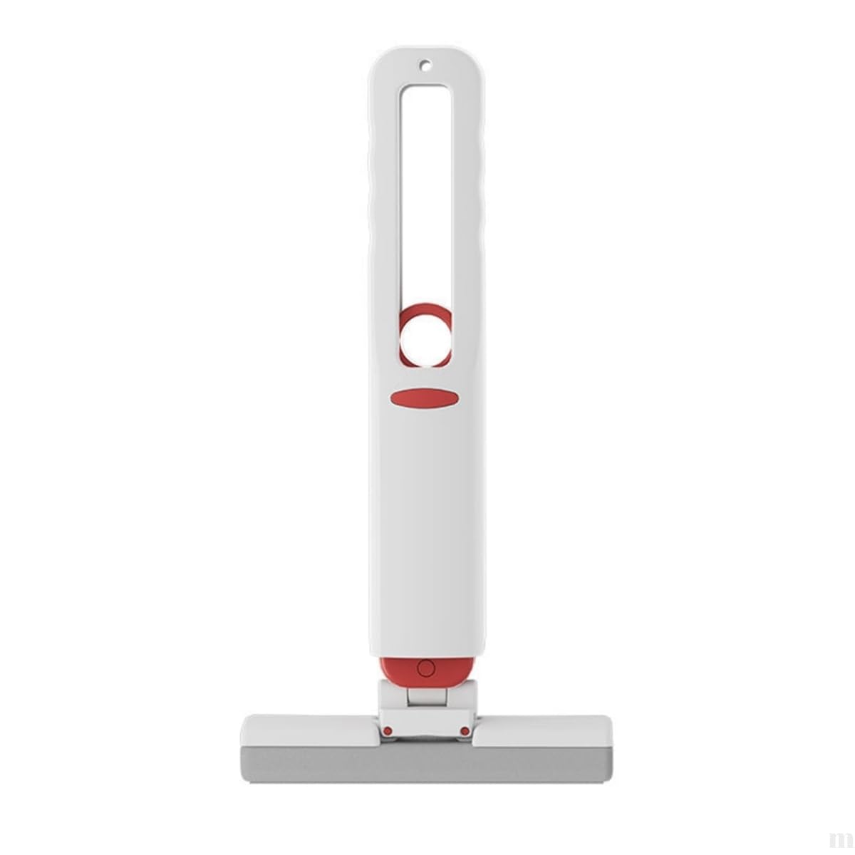 Sıkmalı Mini Mop, Beyaz ve Kırmızı, Kompakt Temizlik Aparatı, Cam Fayans Tezgah Banyo için, Tek Elle Kullanım, Ergonomik Tasarım