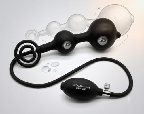 BDSM Premium Inflatable Anal Expansion Kit with Detachable Pump - Image 4