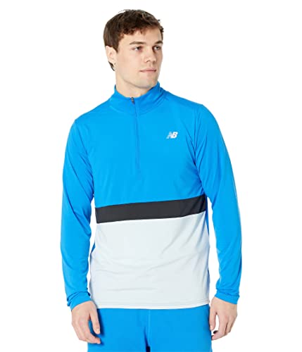 Chemise New Balance Accelerate Half Zip vêtement sport manches longues respirant homme