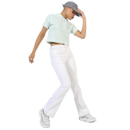 Image of Campus Sutra Women's Cotton Regular Fit Tops