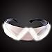 Produktbild BeesClover LED-Brille, leuchtende Beleuchtung, für Event, Party, Bar, DJ, Weihnachten, Halloween, Tanzkleidung White Glow