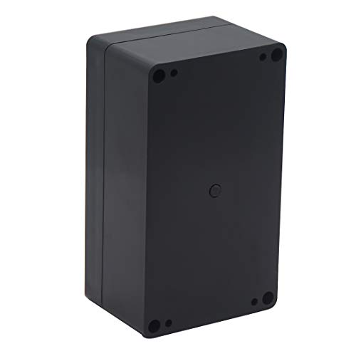 LuSumtly Project Box IP65 Waterproof Dustproof Junction Boxes ABS Plastic DIY Electronic Case, Indoor & Outdoor Electrical Box Power Cord Enclosure Black 6.22 x 3.54 x 2.36 inch (158x90x60mm)