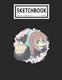 Sketchbook: A Sílẹnt Voíce Anime Manga Chibi Love 110 Blank Pages with Size 8.5x11 for Drawing, Writing, Painting, Sketching or Doodling