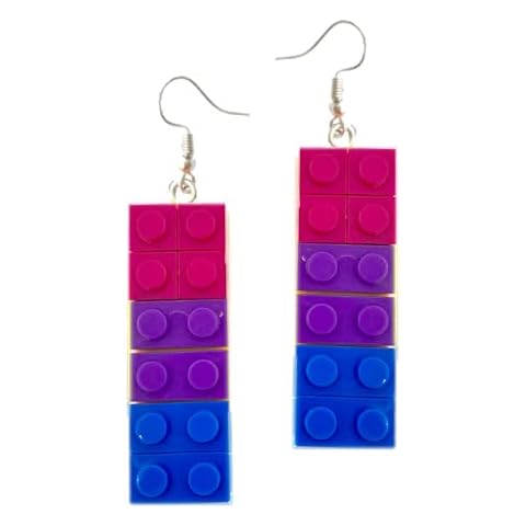 Mall of Style Bisexual Earrings for Women - Bi Jewelry - Bi Pride Earrings - Bi Stuff - Bisexual Jewelry (Bisexual Earrings) Cover