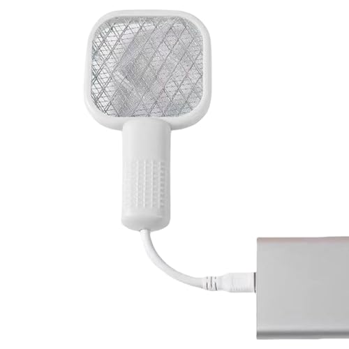 Nhujevkom Matamoscas Eléctrico, Exterminador Eléctrico de Insectos, Rejilla Segura con Luz para Protección en Casa Cocina Dormitorio Jardín Camping