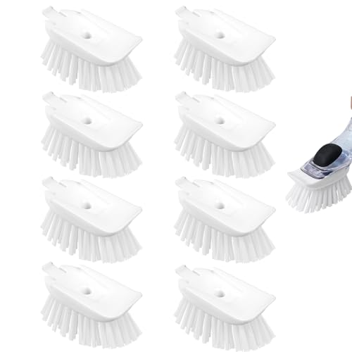 Image of New Brush Refills for OXO New Soap Dispensing Dish Brush - 8 Pack Dish Brush Cleaning Soap Dispensing Head Replacement for Scrubber