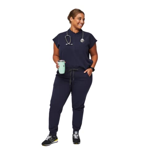 Figs Zamora Jogger Style Scrub Pants For Women - Navy, Small Petite #TOP6