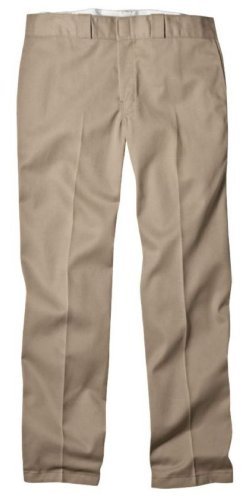 DICKIES 874KH-44x32 Work Pants, Poly/Cotton, Khaki, 44x32