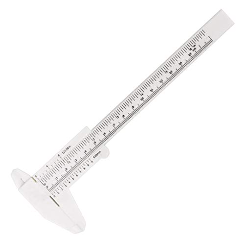 Mini calibrador vernier plástico 21 x 7 x 0.1 cm miniatura 1