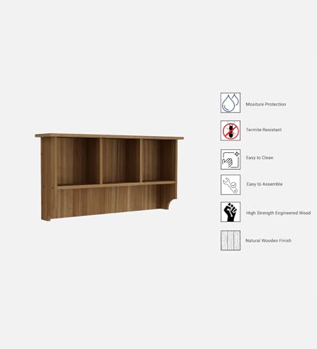 Image of Rio Multipurpose Modular Wall Racks /Shelves /Organiser /Decor Particle Board Wall Shelf (Number of Shelves - 4, Beige)