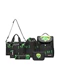 SKANDO BAGS LEGO® NINJAGO® Schulranzen Jungen 1. Klasse Set Lloyd – 6 teilig LEGO NINJAGO Set mit Schulrucksack Jungen, Turnbeutel, Federmäppchen Junge, Stiftebox, Geldbörse & Sporttasche