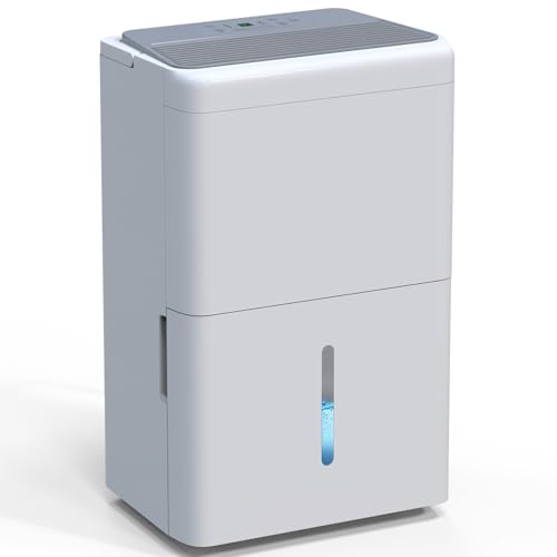 Newentor Bdpt. 30L Dehumidifiers for Home Damp 40dB, Dehumidifier for Bedroom/Bathroom 245m³/90m², Dehumidifiers for Drying Clothes, 10-YR WRNTY, Drain Hose, Timer, Filter