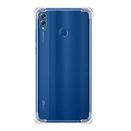 Jorisa Transparent Case for Huawei P Smart,Slim Crystal Soft Case,Reinforced Corners TPU Bumper Cover with Lanyard,Scratch Resistant Rugged Cover Shockproof Protective Case,Clear