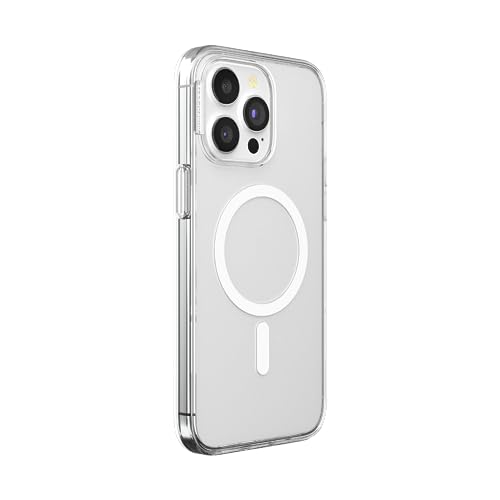 Funda iPhone 15 Pro Max transparente con PopSockets deslizable MagSafe 2