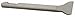 Angled Chisel, IR, 0.500 in, 7 in.