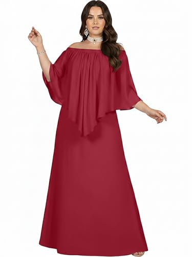 Image of KOH KOH Womens Strapless Off Shoulder Flattering Cocktail Maxi Dress Gown