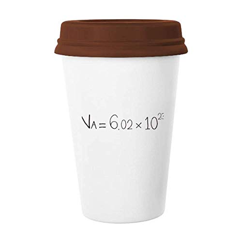 Chemistry Kowledge Avogadro Constant Mug Coffee Drinking Glass Pottery Ceramic Cup Lid