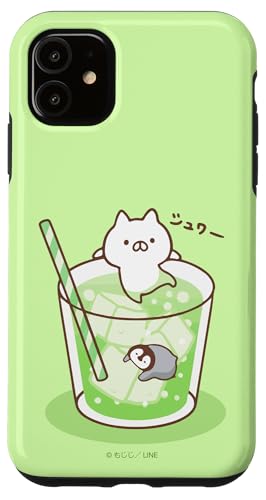 Amazon.co.jp: iPhone 11 ねこぺん日和 メロンソーダ