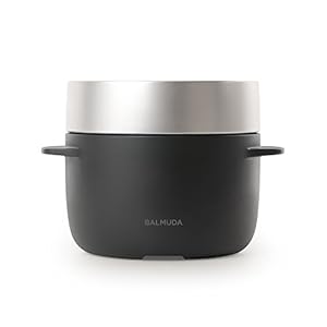 BALMUDA 3Go (450 g) electric cooker “The Gohan” K03A-BK（Black）
