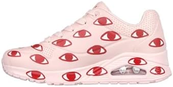 Skechers Women's Uno Many Eyes Sneakers, Pink, 6.5