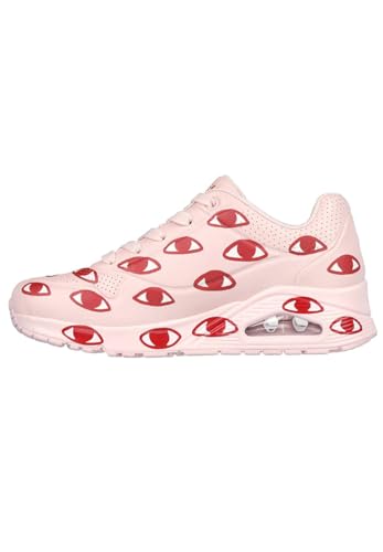 Skechers Women's Uno Many Eyes Sneakers, Pink, 6.5