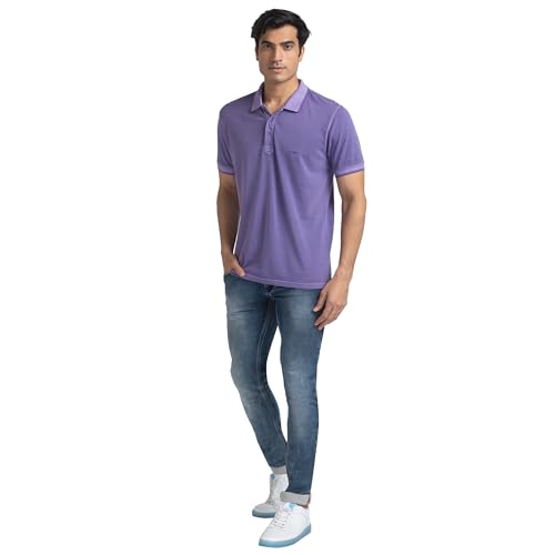 Image of Colorplus Tailored Light Blue T-Shirt for Men