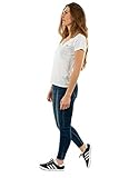 Levi's Perfect V-Neck T-Shirt Mujer, White +, XXS