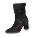 Produktbild Paul Green 9475-013 Damen Stiefelette aus Veloursleder 70-mm-Blockabsatz Leder, Groesse 39, schwarz