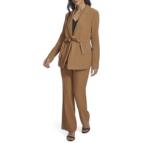 Calvin Klein Women's One Button Woven Jacket2