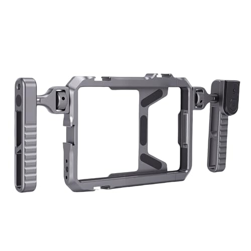 ZAICOLER Soporte de Video para Smartphone Diseño Universal Ajustable Control Remoto Bluetooth 1/4 de Pulgada UNC Montura de Zapata Fría Jaula de Metal para Estabilizador de Teléfono