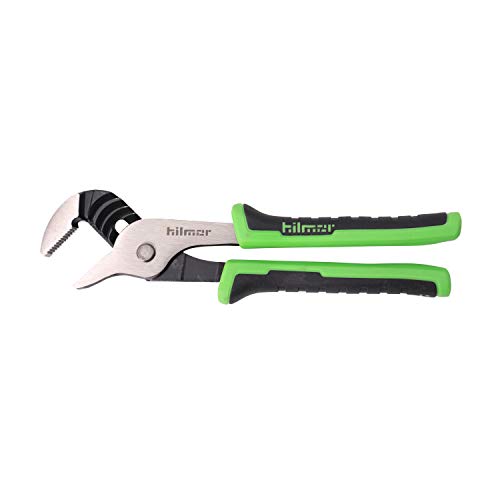 Hilmor 8" Tongue & Groove Plier With Rubber Handle Grip, Black & Green, Gjp8 1885366 #TOP1