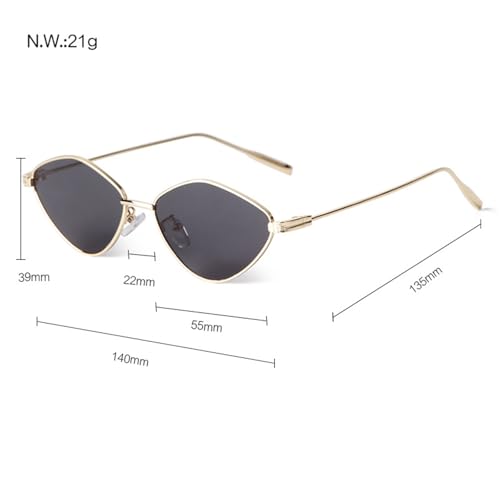 helena Trendy Metal Hexagon Sunglasses for Women Men Vintage Narrow Irregular Shades Retro Hexagonal Sun Glasses3