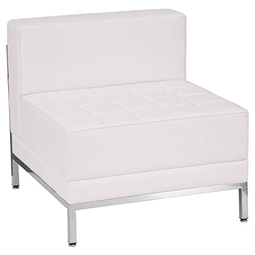 Flash Furniture Hercules Imagination Series White Leathersoft Sofa, Chair & Ottoman Set #TOP2