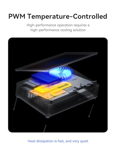 Image of 4-Bay All-Flash NAS Server with Intel i5-12450H | 32TB M.2 NVMe SSD NAS | 4X 10GbE Network Storage | 64GB Expandable Memory | Personal Cloud /Home NAS | HDMI /Mini-DP 4K@60Hz Output (Diskless)