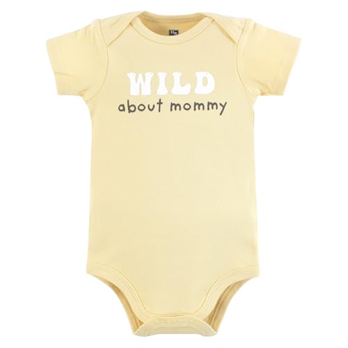 Image of Hudson Baby Unisex Baby Cotton Bodysuits 5-pack