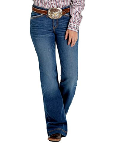 Cinch Womens MJ81454082 Lynden Moderate Rise Slim Trouser 7 S Denim