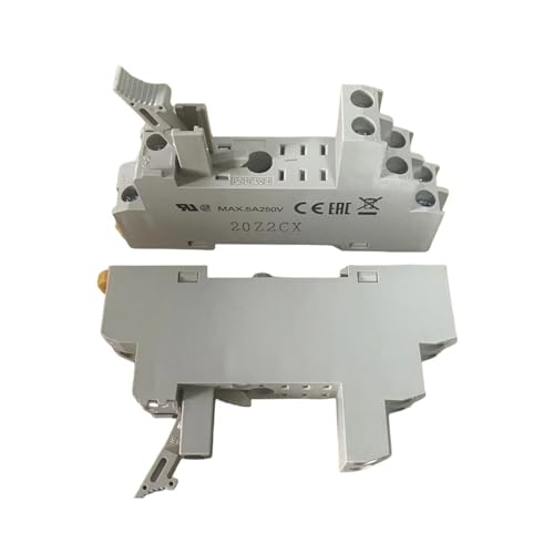 Relé 24VDC G2R-2-SND(S) con base P2RF-08-E de 8 pines para carril DIN 4