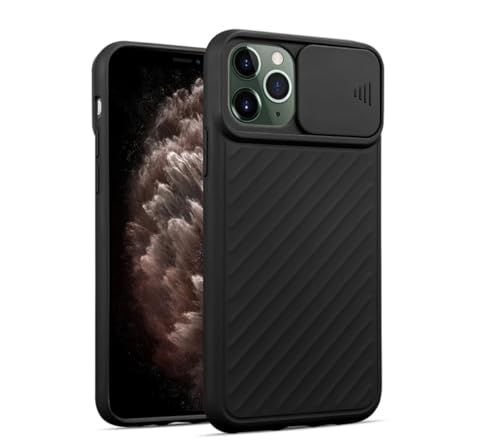 Phone Case for iPhone 11 - Shockproof Silicone Cover | Eco-Friendly, Grip, Patterned Design | Heavy Duty Protection Lens Camera Protector Cover Cheap (Black, iPhone 11)