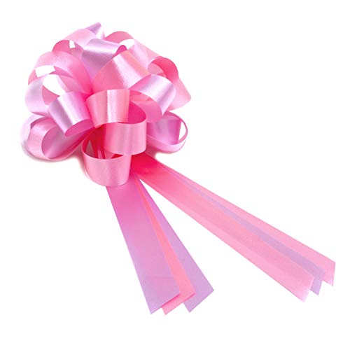 Oblique-Unique® Lazo de regalo grande con cinta de regalo, cinta decorativa para regalos y bolsas de azúcar, a elegir (rosa claro) Cover