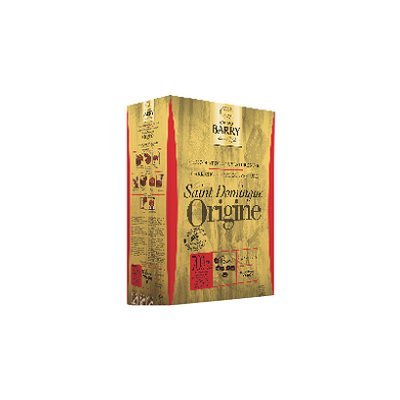 Chocolat de couverture noir origine St Domingue 70% cacao Barry 1kg