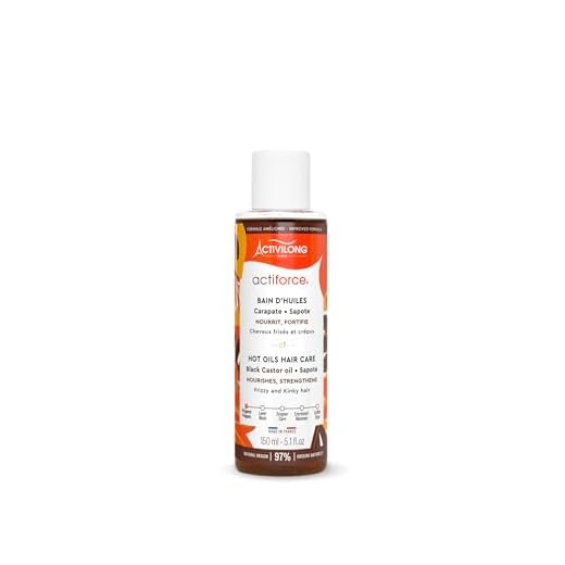 Bain d'Huiles Cheveux Frisés et Crépus Activilong Actiforce Carapate et Sapote 150 ml