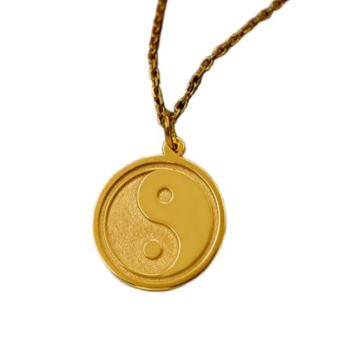 Collier Yin Yang LKBEADS en argent plaqué or pour éviter les irritations et les bijoux ternes