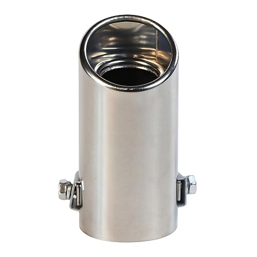 Embout d'échappement de voiture en acier inoxydable haut de gamme à finition chrome