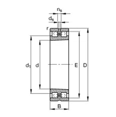 Rodamiento NN3024K para eliminar vibraciones en ejes de máquinas herramienta de 120x180x46 mm 3
