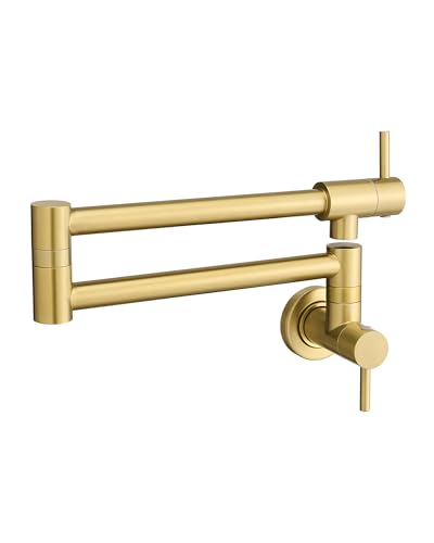 CENOSA Pot Filler Faucet Brushed Gold for Kitchen Over Stove