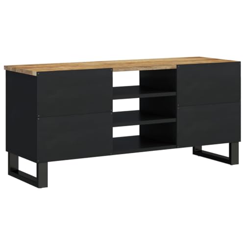 Porta Tv Multimediale Scaffale Per Televisione Televisore Buffet Sala Da Pranzo Soggiorno Camera Da Letto 100 X 33 X 46 Cm Legno Di Mango E Derivati Del Legno Marrone 02_0025448 - 3