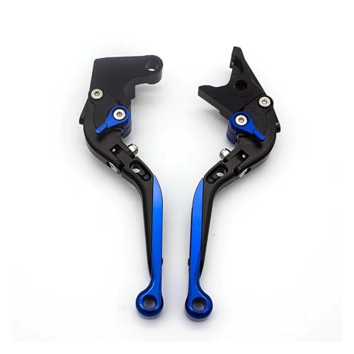 Motorrad Bremshebel Motorrad Einstellbare Bremse Kupplung Hebel Für Triumph SPRINT ST/RS ROCKET III CLASSIC 2004-2010(Fold Extend Blue)