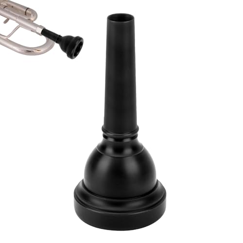 Trombone Mouthpiece MT‑22 Plastic Trumpet Mouthpiece Tenor Mouth Piece Baritone Mouthpiece Trombone Mouth Piece Tuba Mouthpieces Gift for Trombone Players(Black)