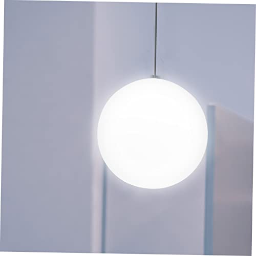 Image of SHERCHPRY Lighting Fixture Replacement Globes Neckless Top Opening Frosted Opal White Glass Lamp Shades Globe Lampshade Cover Ceiling Light Covers for Lighting 15cm
