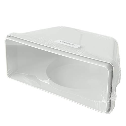 La Ventilation CGV229B vertikale Kurve von Rundrohr Ø 150 mm bis rechteckig 220 x 90 mm aus ABS Farbe weiß